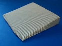 Poly Wedge - 15"x15"x3-1/2" - Gray Striped Cover