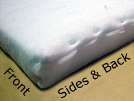 Foam Product Fully Wrapped in Dacron