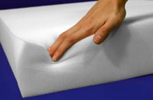 926022-4 Open Cell/Closed Cell Foam Sheet, Polyurethane/Polyethylene, 2  Thick, 24 W X 48 L, Charcoal