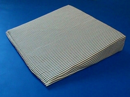 HDHQ Wedge - 15"x15"x3-1/2" - Gray Striped Cover